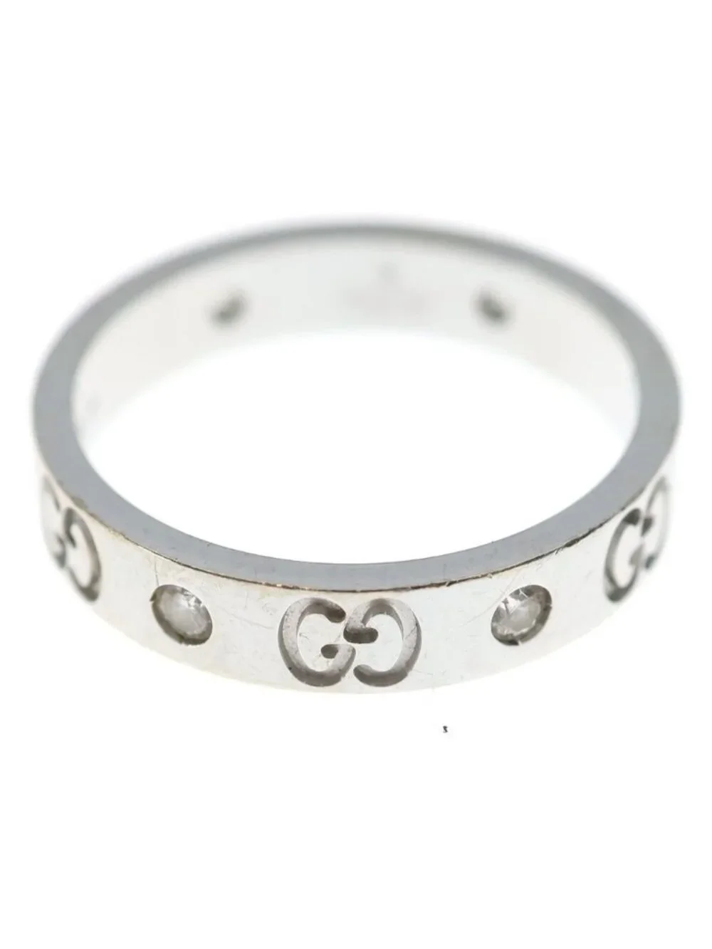 Gucci Icon Ring Diamond White Gold